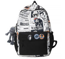 Рюкзак подростковый 83124 с аниме 20L Black + White