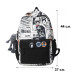 Рюкзак подростковый 83124 с аниме 20L Black + White