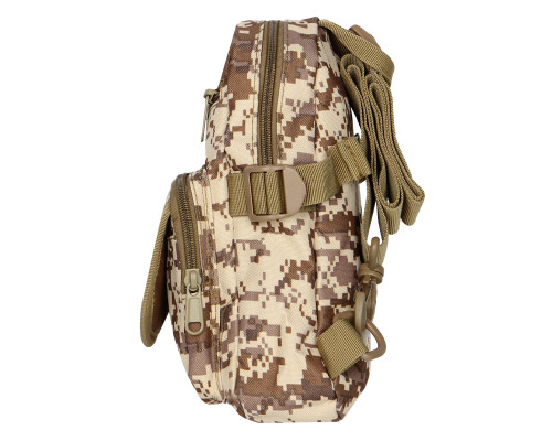 Рюкзак тактический на одно плечо AOKALI Outdoor A31 Sand Pixel