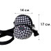 Детская сумка TD-637 через плечо на два отделения с ремешком  Black