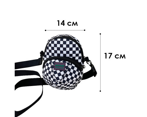 Детская сумка TD-637/1 через плечо на два отделения с ремешком Black Детская сумка TD-637/1 через плечо на два отделения с ремешком Black
