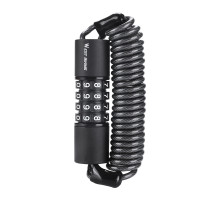 Кодовый велозамок West Biking YP0705078 4-значный код 150 см Black