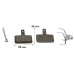 Тормозные колодки Shimano B05S для BR-MT400/BR-MT200/M486/M495/M466 полимер/resin