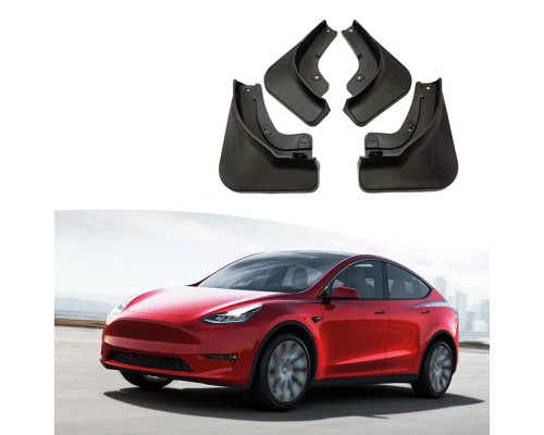 Бризковики на авто Tesla model Y 2021+ захищають кузов від бруду пилу каміння 4 шт. Бризковики на авто Tesla model Y 2021+ захищають кузов від бруду пилу каміння 4 шт.