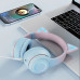 Беспроводные наушники с кошачьими ушками Cat Ear Fingertime с дополнительным микрофоном и подсветкой