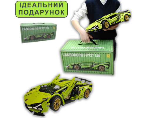Конструктор машинка техник Lamborghini Sian FK937 на 1280 деталей в масштабе 1:14 Ламборджини FKP 37 ламба Конструктор машинка техник Lamborghini Sian FK937 на 1280 деталей в масштабе 1:14 Ламборджини FKP 37 ламба
