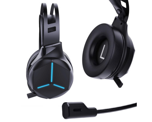 Наушники для Playstation 5/PS5/PS4/Xbox/Switch/ с выдвижным микрофоном и Bluetooth адаптером Honcam с LED