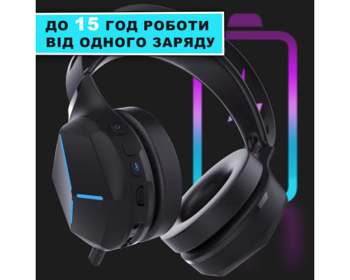 Наушники для Playstation 5/PS5/PS4/Xbox/Switch/ с выдвижным микрофоном и Bluetooth адаптером Honcam с LED