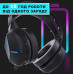 Наушники для Playstation 5/PS5/PS4/Xbox/Switch/ с выдвижным микрофоном и Bluetooth адаптером Honcam с LED