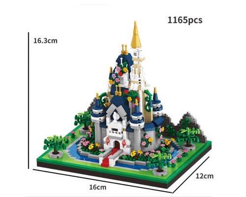 Конструктор Замок Принцессы на 1165 деталей Princes Сastle Blue, сад, деревья, цветы, речка Конструктор Замок Принцессы на 1165 деталей Princes Сastle Blue, сад, деревья, цветы, речка