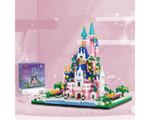 Конструктор Замок Принцессы на 1227 деталей Princes Сastle Pink, сад, деревья, цветы, озеро Конструктор Замок Принцессы на 1227 деталей Princes Сastle Pink, сад, деревья, цветы, озеро