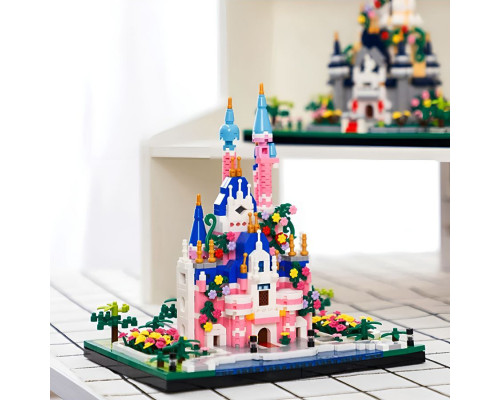 Конструктор Замок Принцессы на 1227 деталей Princes Сastle Pink, сад, деревья, цветы, озеро Конструктор Замок Принцессы на 1227 деталей Princes Сastle Pink, сад, деревья, цветы, озеро