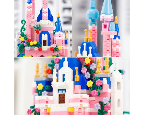 Конструктор Замок Принцессы на 1227 деталей Princes Сastle Pink, сад, деревья, цветы, озеро Конструктор Замок Принцессы на 1227 деталей Princes Сastle Pink, сад, деревья, цветы, озеро