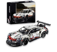 Конструктор машинка техник Porsche 911 RSR Racing Vesion Technology на 1631 деталь1:10 Порш
