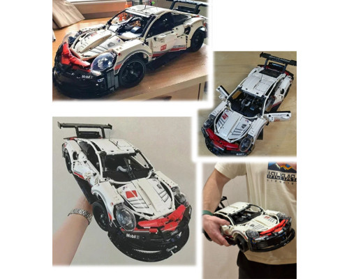 Конструктор машинка техник Porsche 911 RSR Racing Vesion Technology на 1631 деталь1:10 Порш Конструктор машинка техник Porsche 911 RSR Racing Vesion Technology на 1631 деталь1:10 Порш