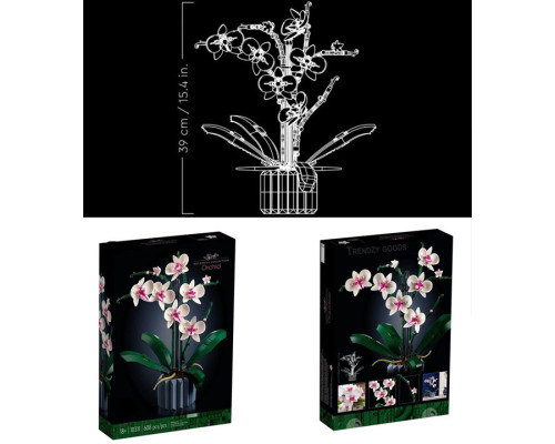Конструктор цветы Орхидея в горшке Botanic Orchid на 608 деталей Конструктор цветы Орхидея в горшке Botanic Orchid на 608 деталей