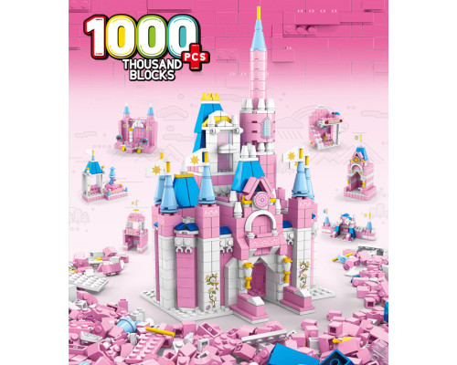 Конструктор Замок Принцессы Lele Princes Сastle Pink 6 в 1 на 1000 деталей совместимых с LEGO Конструктор Замок Принцессы Lele Princes Сastle Pink 6 в 1 на 1000 деталей совместимых с LEGO