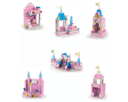 Конструктор Замок Принцессы Lele Princes Сastle Pink 6 в 1 на 1000 деталей совместимых с LEGO Конструктор Замок Принцессы Lele Princes Сastle Pink 6 в 1 на 1000 деталей совместимых с LEGO