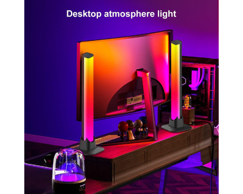 Умный RGB+IC атмосферный светодиодный ночник Mood light панель с Bluetooth и синхронизацией музыки 2 шт Умный RGB+IC атмосферный светодиодный ночник Mood light панель с Bluetooth и синхронизацией музыки 2 шт