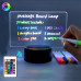 Cветодиодная 3D лампа ночник планер для записей 2 в 1 лампа планер NOTE LAMP 2.0 на пульте черный