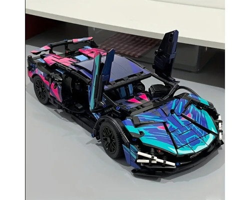 Конструктор техник машинка Lamborghini Sian FK937 Cyberpunk на 1291 деталь в масштабе авто 1:14 Конструктор техник машинка Lamborghini Sian FK937 Cyberpunk на 1291 деталь в масштабе авто 1:14