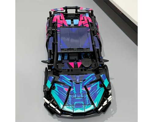 Конструктор техник машинка Lamborghini Sian FK937 Cyberpunk на 1291 деталь в масштабе авто 1:14 Конструктор техник машинка Lamborghini Sian FK937 Cyberpunk на 1291 деталь в масштабе авто 1:14