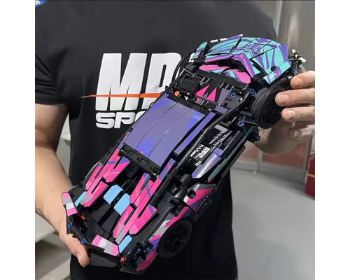 Конструктор техник машинка Lamborghini Sian FK937 Cyberpunk на 1291 деталь в масштабе авто 1:14 Конструктор техник машинка Lamborghini Sian FK937 Cyberpunk на 1291 деталь в масштабе авто 1:14