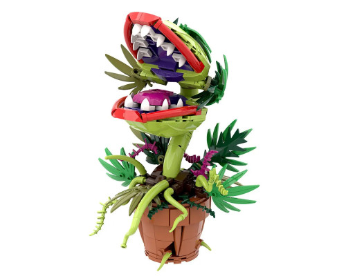 Конструктор цветы "Растение-Пиранья Audrey II" - букет цветок каннибал хищник монстр Марио с зубами на 327 ел. Конструктор цветы "Растение-Пиранья Audrey II" - букет цветок каннибал хищник монстр Марио с зубами на 327 ел.