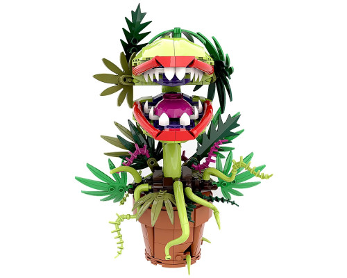 Конструктор цветы "Растение-Пиранья Audrey II" - букет цветок каннибал хищник монстр Марио с зубами на 327 ел. Конструктор цветы "Растение-Пиранья Audrey II" - букет цветок каннибал хищник монстр Марио с зубами на 327 ел.