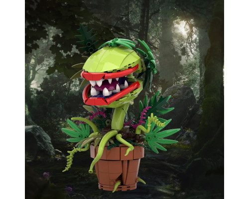 Конструктор цветы "Растение-Пиранья Audrey II" - букет цветок каннибал хищник монстр Марио с зубами на 327 ел. Конструктор цветы "Растение-Пиранья Audrey II" - букет цветок каннибал хищник монстр Марио с зубами на 327 ел.