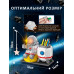 3D Конструктор "Космонавт" StarfishPen — 3 в 1 нічник космос органайзер підставка для ручок (1588 деталей)