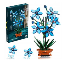 Конструктор цветы Орхидея Цимбидиум в горшке Flowers Orchid Cymbidium цветок Лодочная орхидея на 1097 деталей