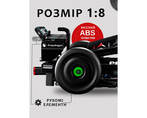 Конструктор машинка формула 1 техник Mercedes AMG F1 Technology Machine Player в масштабе 1:8 Конструктор машинка формула 1 техник Mercedes AMG F1 Technology Machine Player в масштабе 1:8