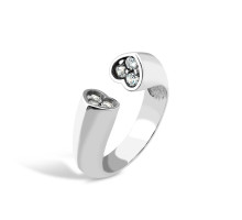 Серебряное кольцо с белым фианитом Svitozar 521
