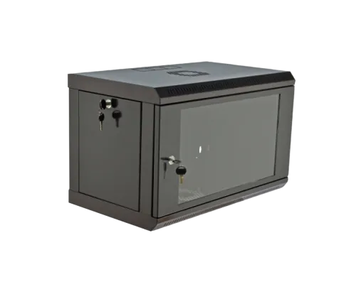 Шкаф 19" , 600x350x373мм (Ш*Г*В), эконом, акриловое стекло, черный