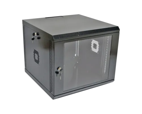 Шкаф 19" , 600х600х507 мм (Ш*Г*В), акриловое стекло, черный