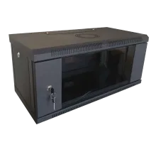 Шкаф коммутационный настенный разборный черный