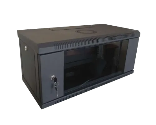 Шкаф коммутационный настенный разборный черный