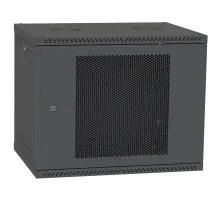 Шкаф телекоммуникационный двери перф (черный)