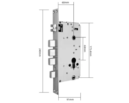 Врезная часть с автозакрытием